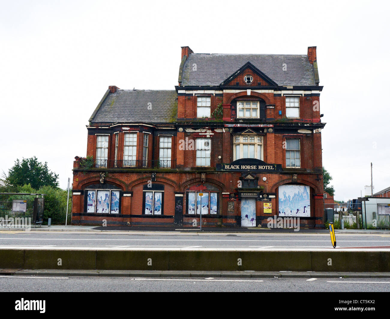 The Black Horse inn pub hotel in Salford UK Stock Photo