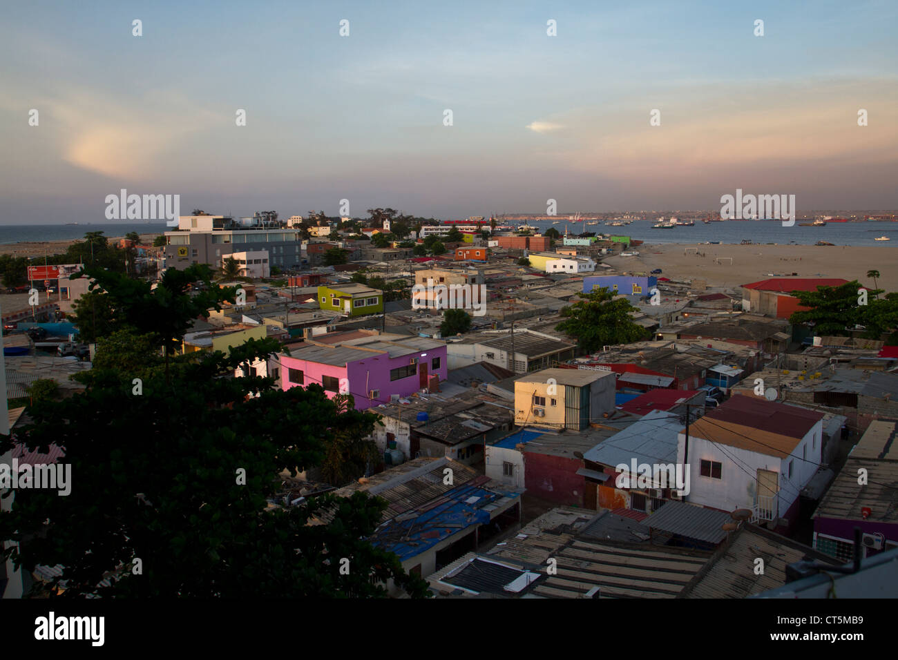 Houses in the Cabo island, Luanda Angola Stock Photo
