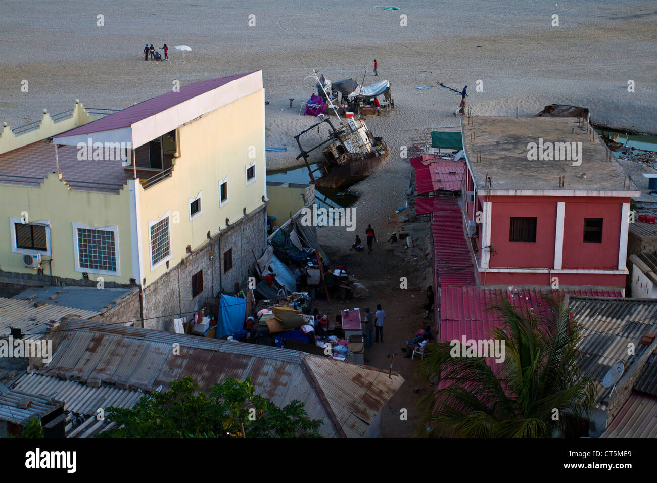 House in the Cabo island, Luanda Angola Stock Photo