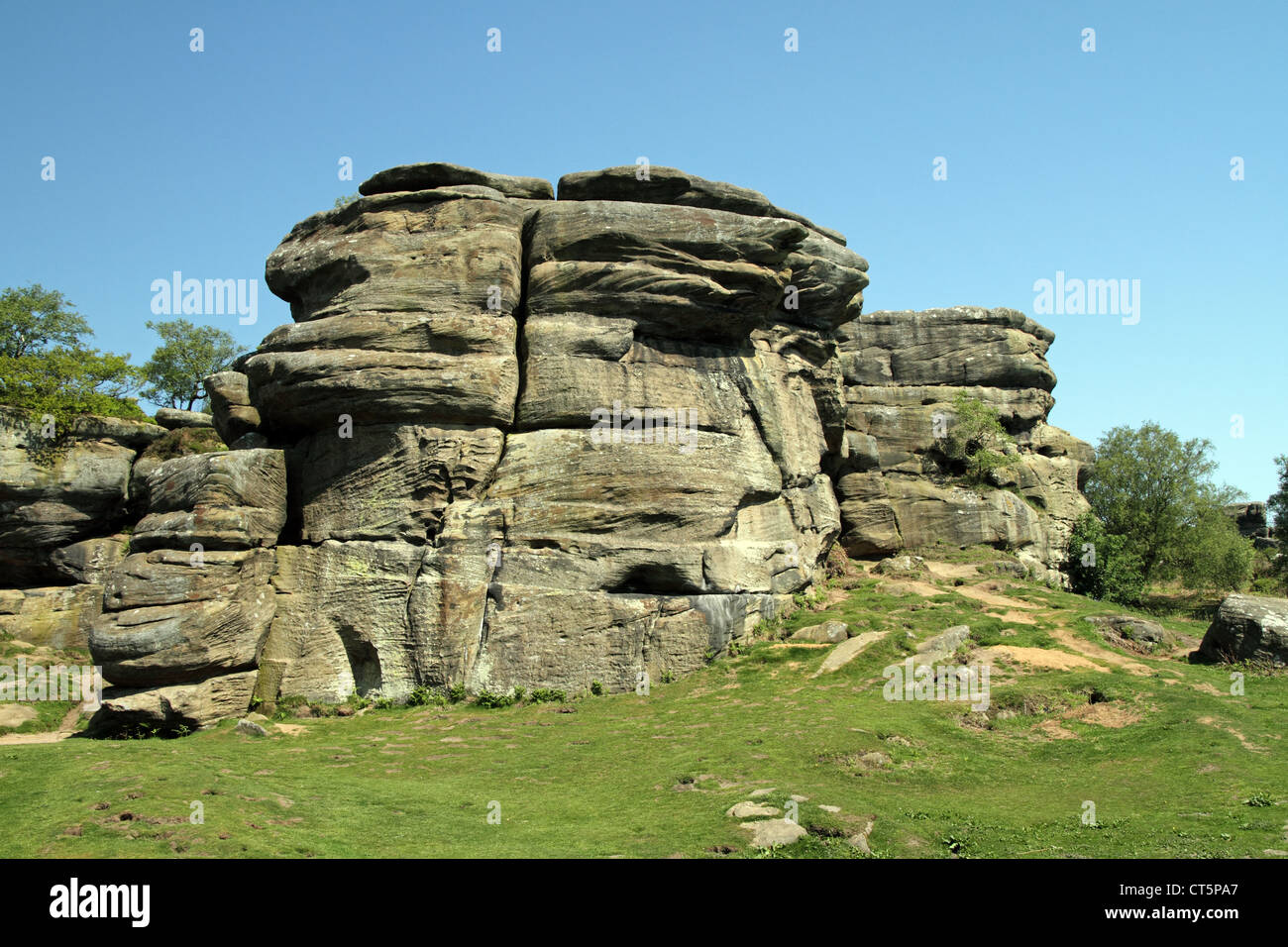 Brimham Rocks - 'Castle Rocks' - North Yorkshire, England. Rare rock ...