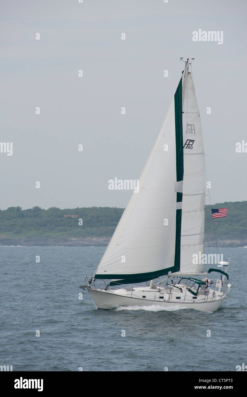 Rhode Island, Newport. Boating in Narragansett Bay Stock Photo Alamy
