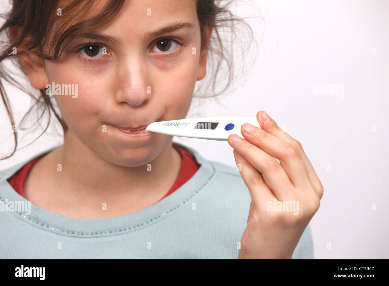 FEVER IN A CHILD Stock Photo