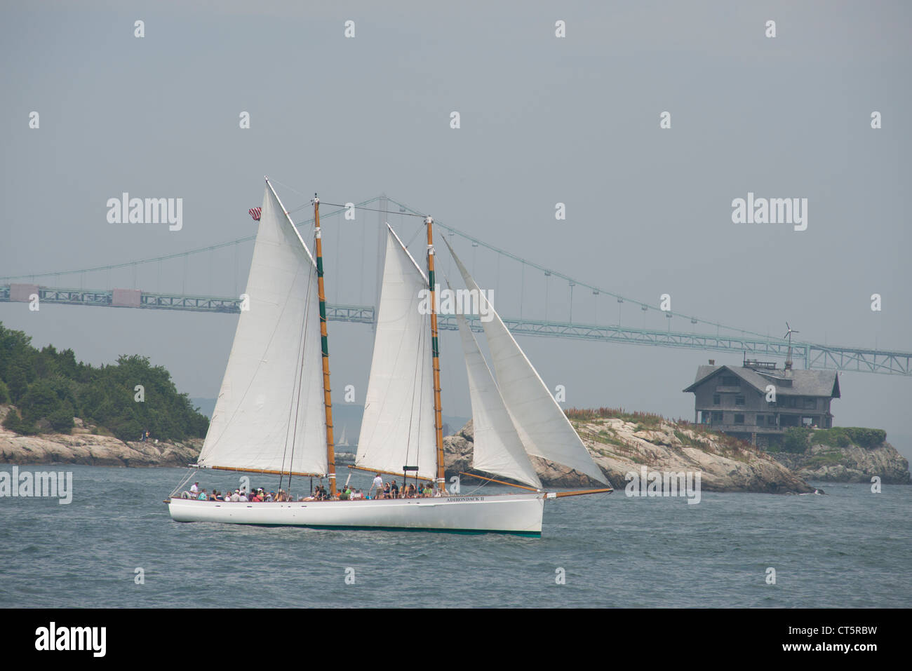 Rhode Island, Newport. Boating in Narragansett Bay Stock Photo Alamy