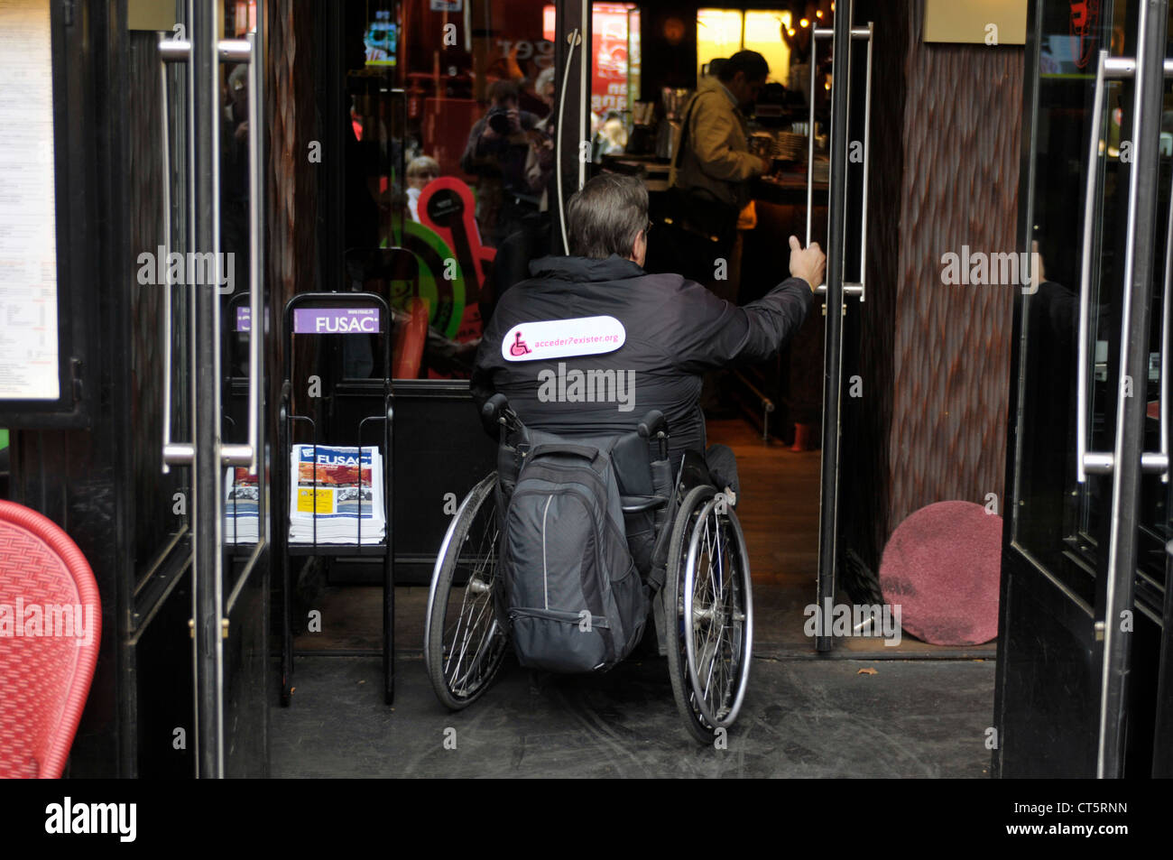 Wheelchair paris disability hires stock photography and images Alamy