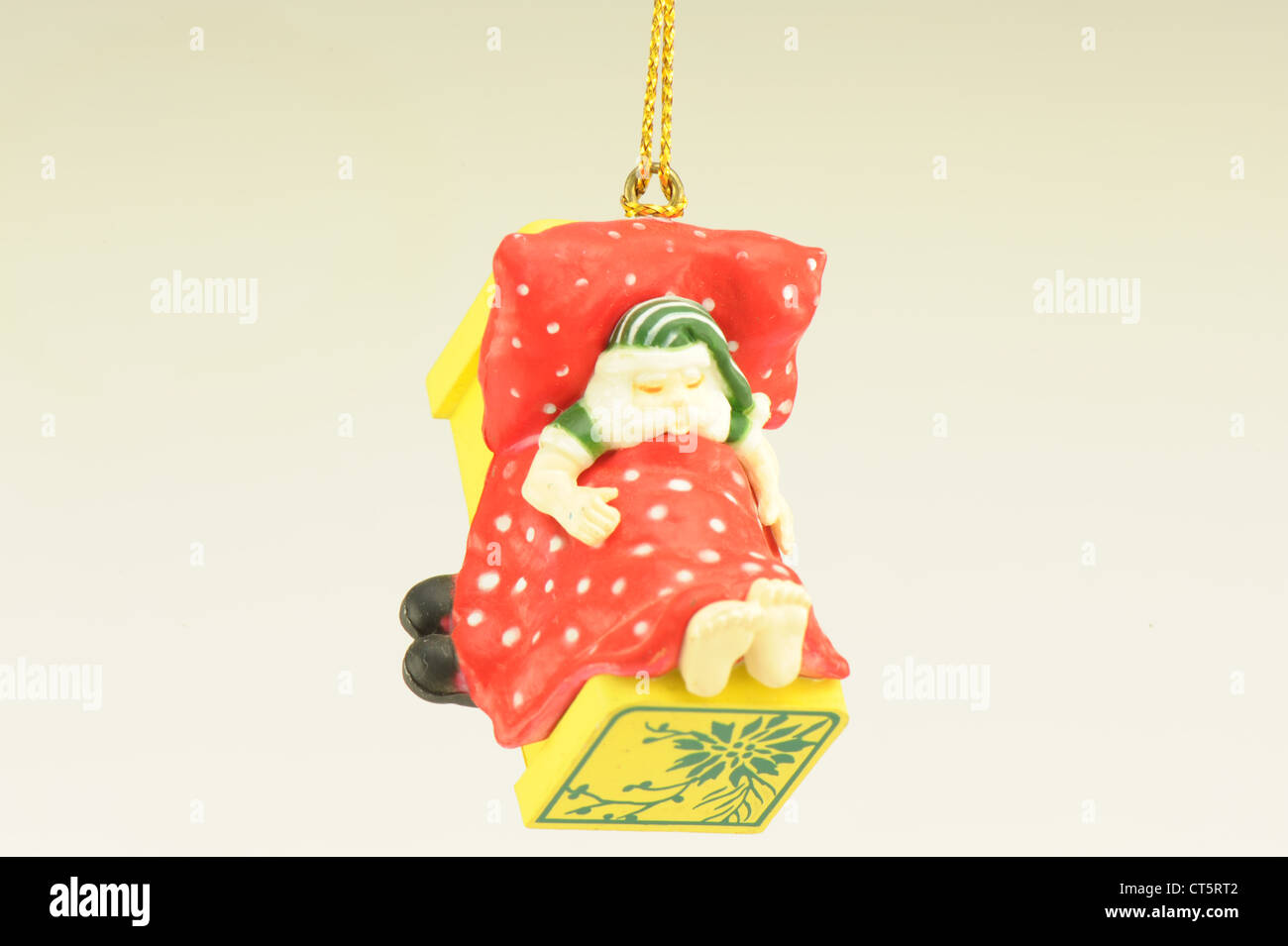 christmas tree decoration santa claus taken on a white background Stock ...