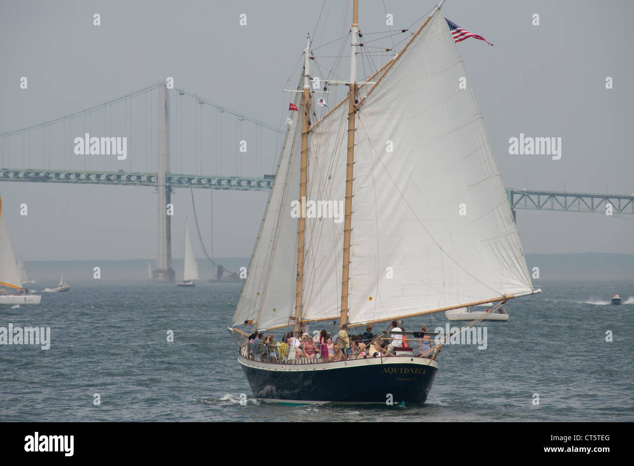 Rhode Island, Newport. Boating in Narragansett Bay Stock Photo Alamy