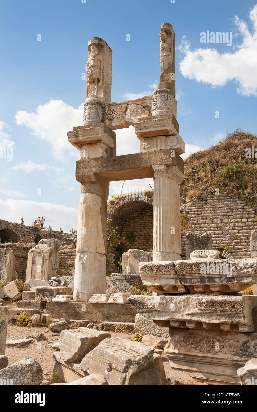 Temple of Domitian, Ephesus, Turkey Stock Photo