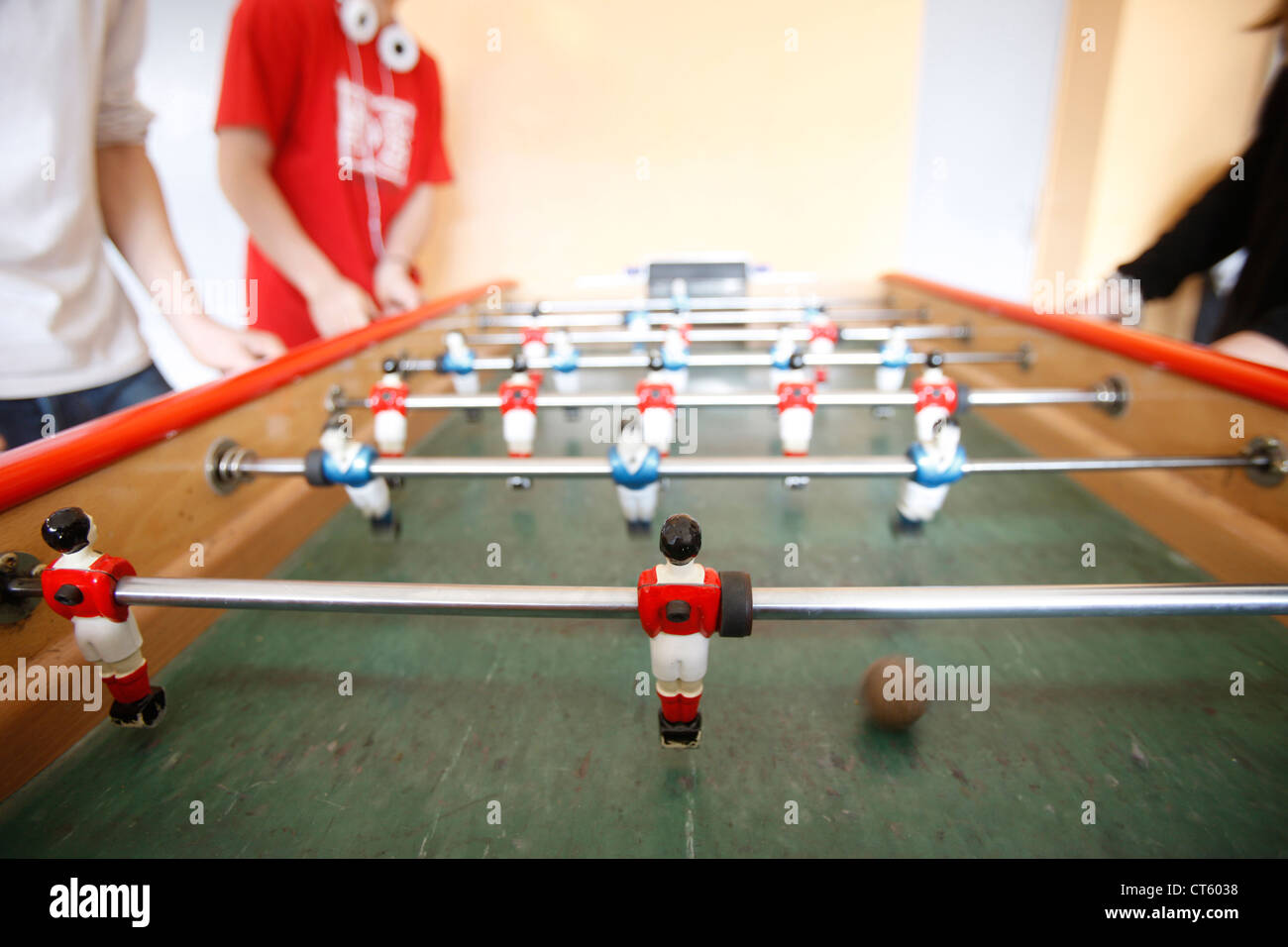 TABLE SOCCER GAME Stock Photo Alamy