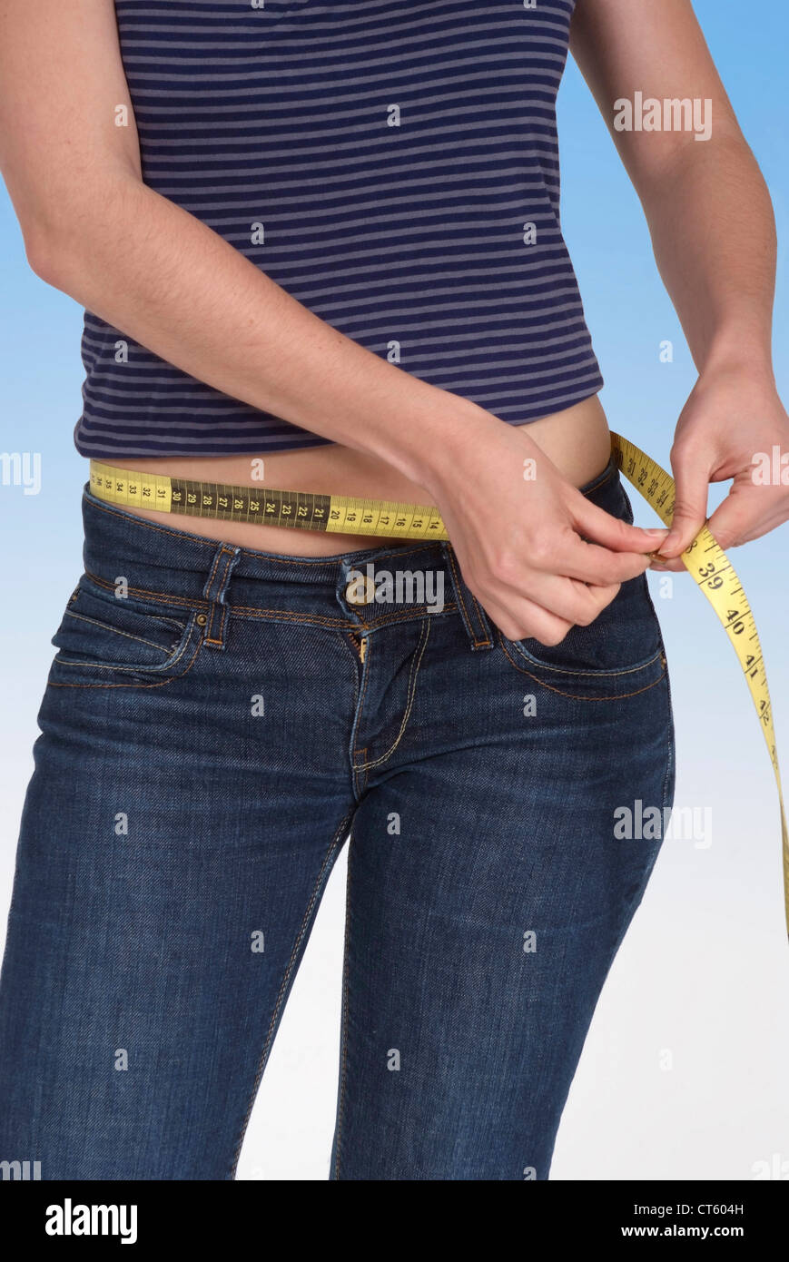 WOMAN'S WAIST CIRCUMFERENCE Stock Photo - Alamy