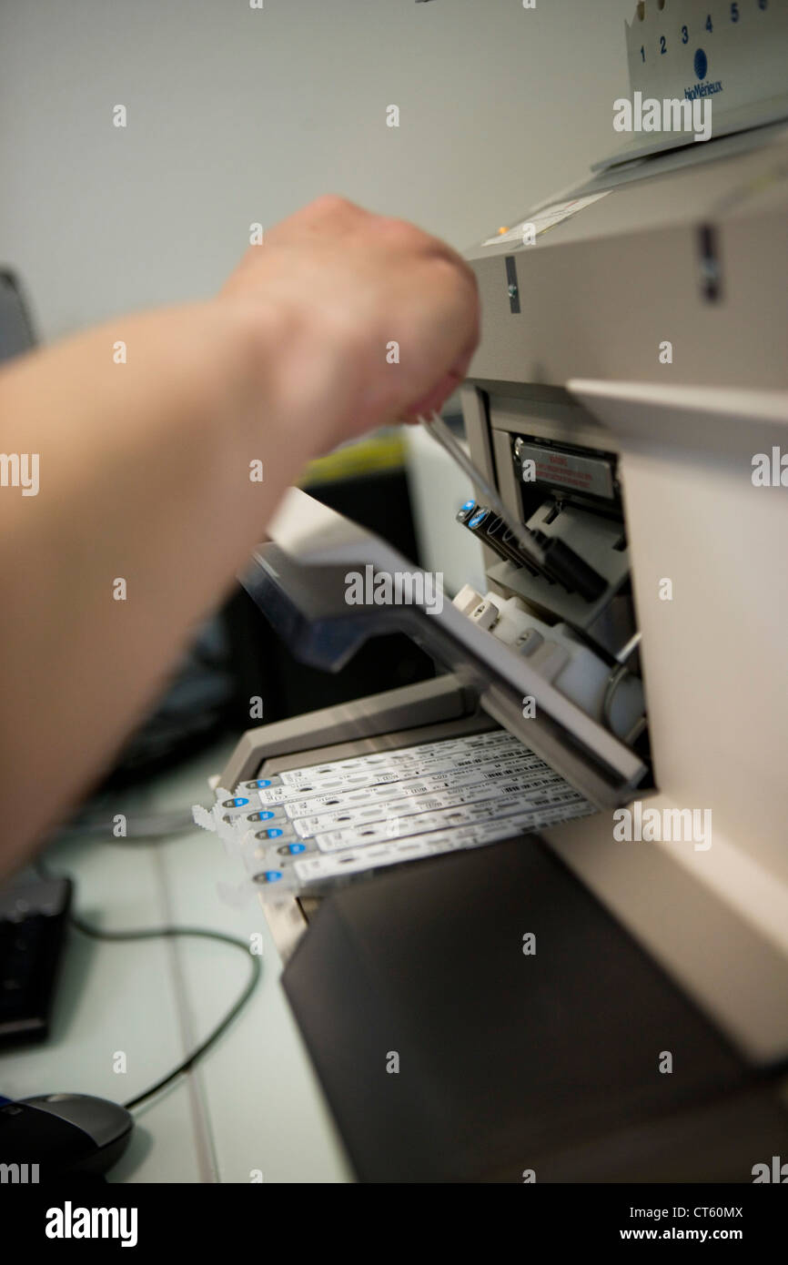 AUTOMATED ANALYZER Stock Photo