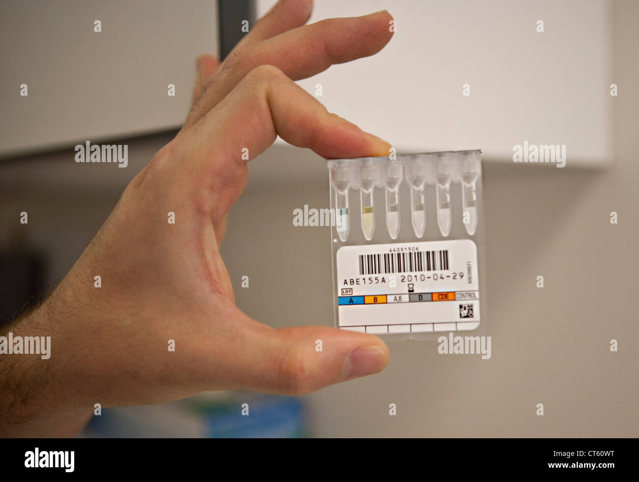 Blood type test hi-res stock photography and images - Alamy