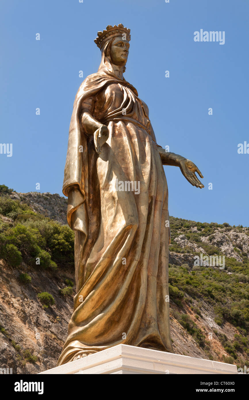 Statue of the Virgin Mary, near the House of the Virgin Mary, Ephesus, Turkey Stock Photo