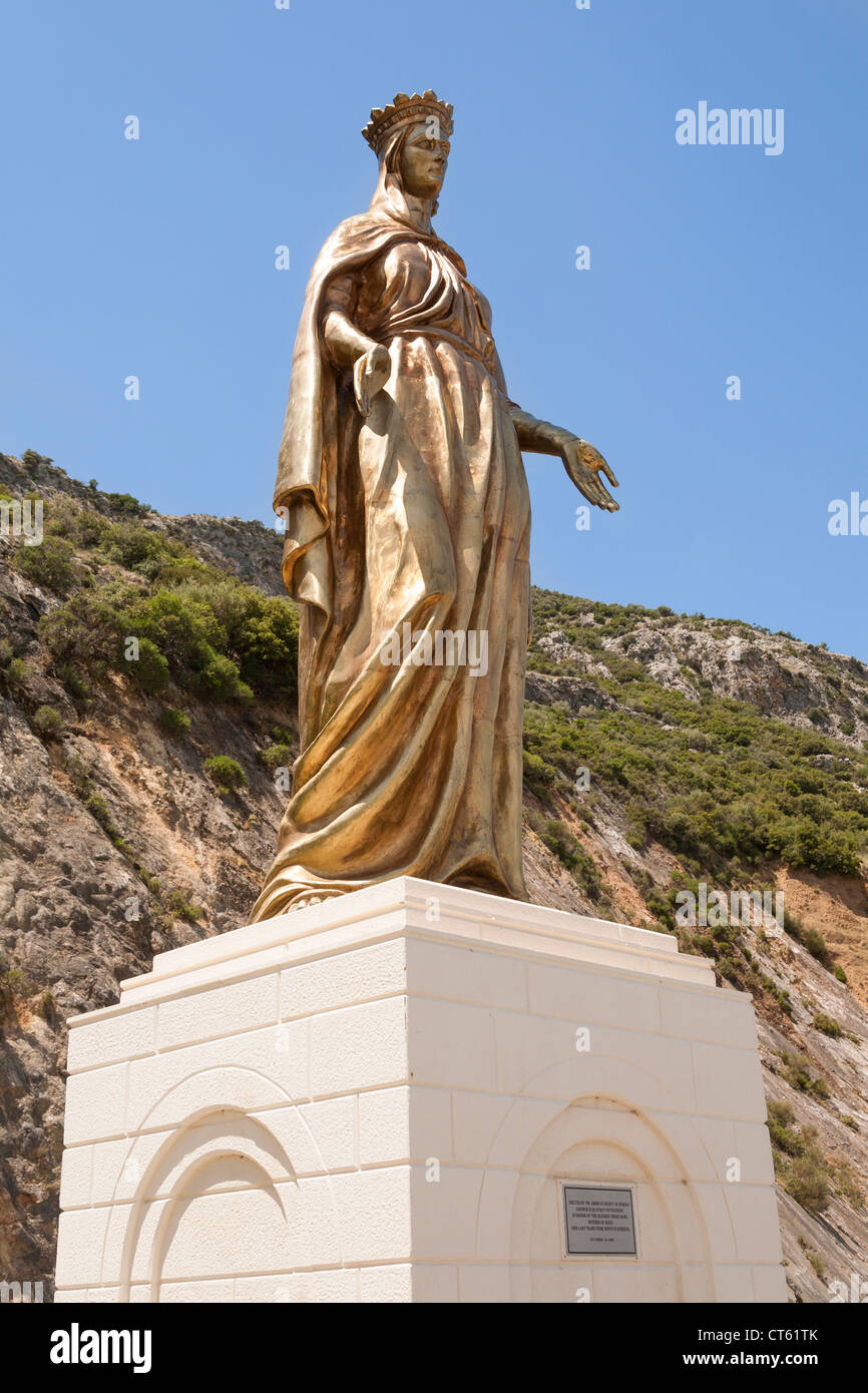 Statue of the Virgin Mary, near the House of the Virgin Mary, Ephesus, Turkey Stock Photo