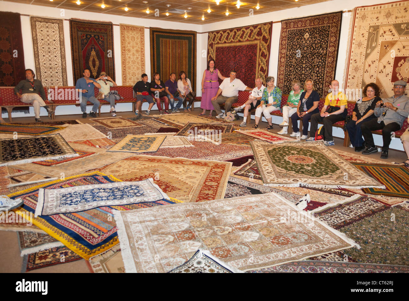 Turkey Carpet Factory Stock Photos