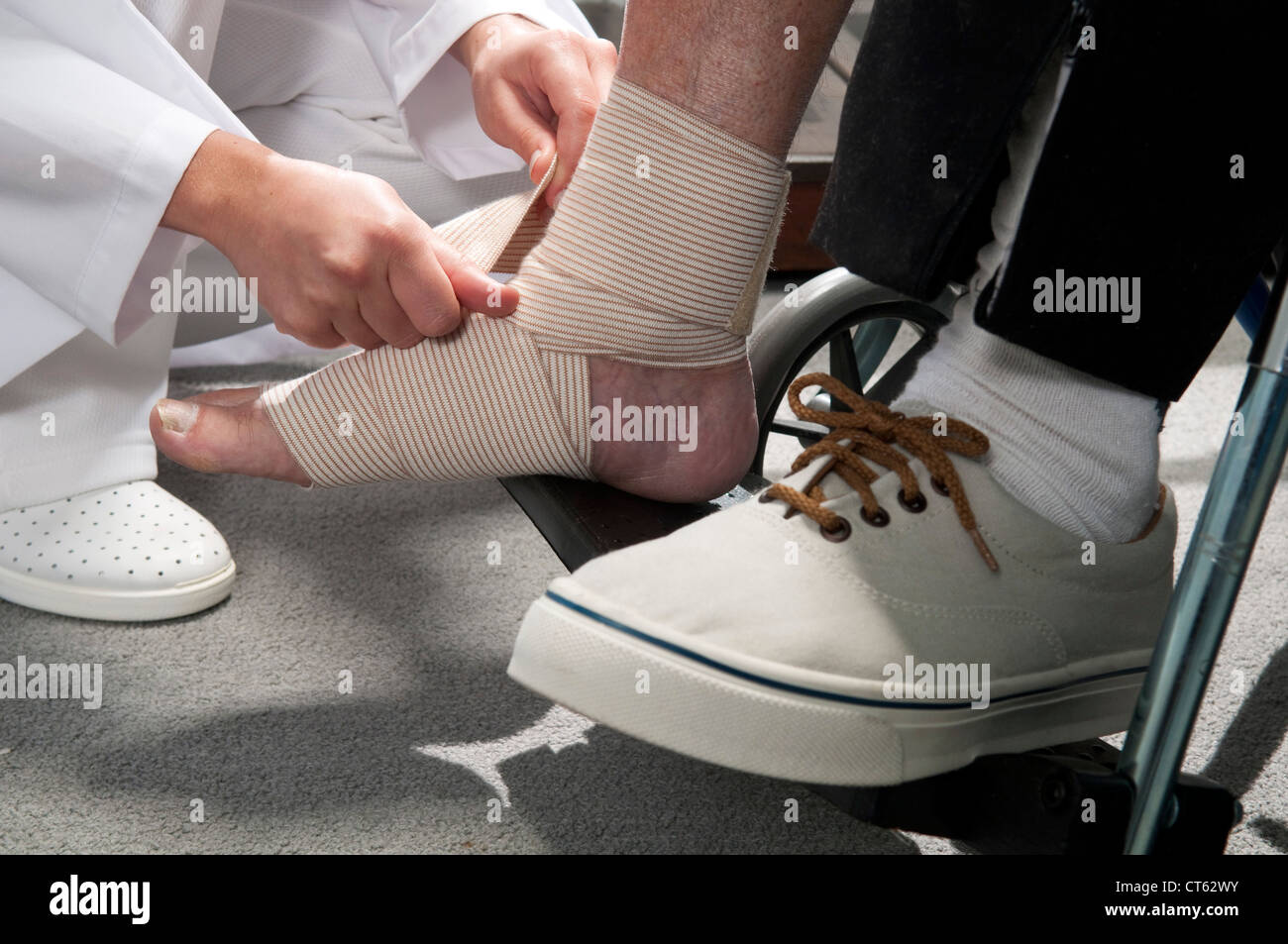 FOOT BANDAGE Stock Photo Alamy