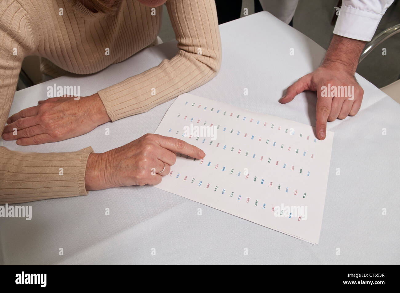 TESTING FOR ALZHEIMER'S DISEASE Stock Photo - Alamy