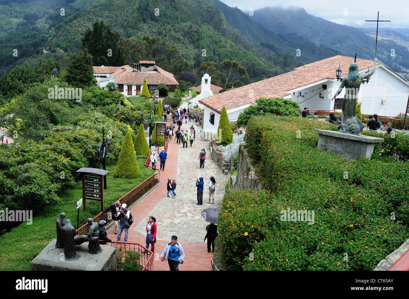 ' Cerro de Monserrate ' ( 3152 m) in BOGOTA. Department of Cundimarca. COLOMBIA Stock Photo