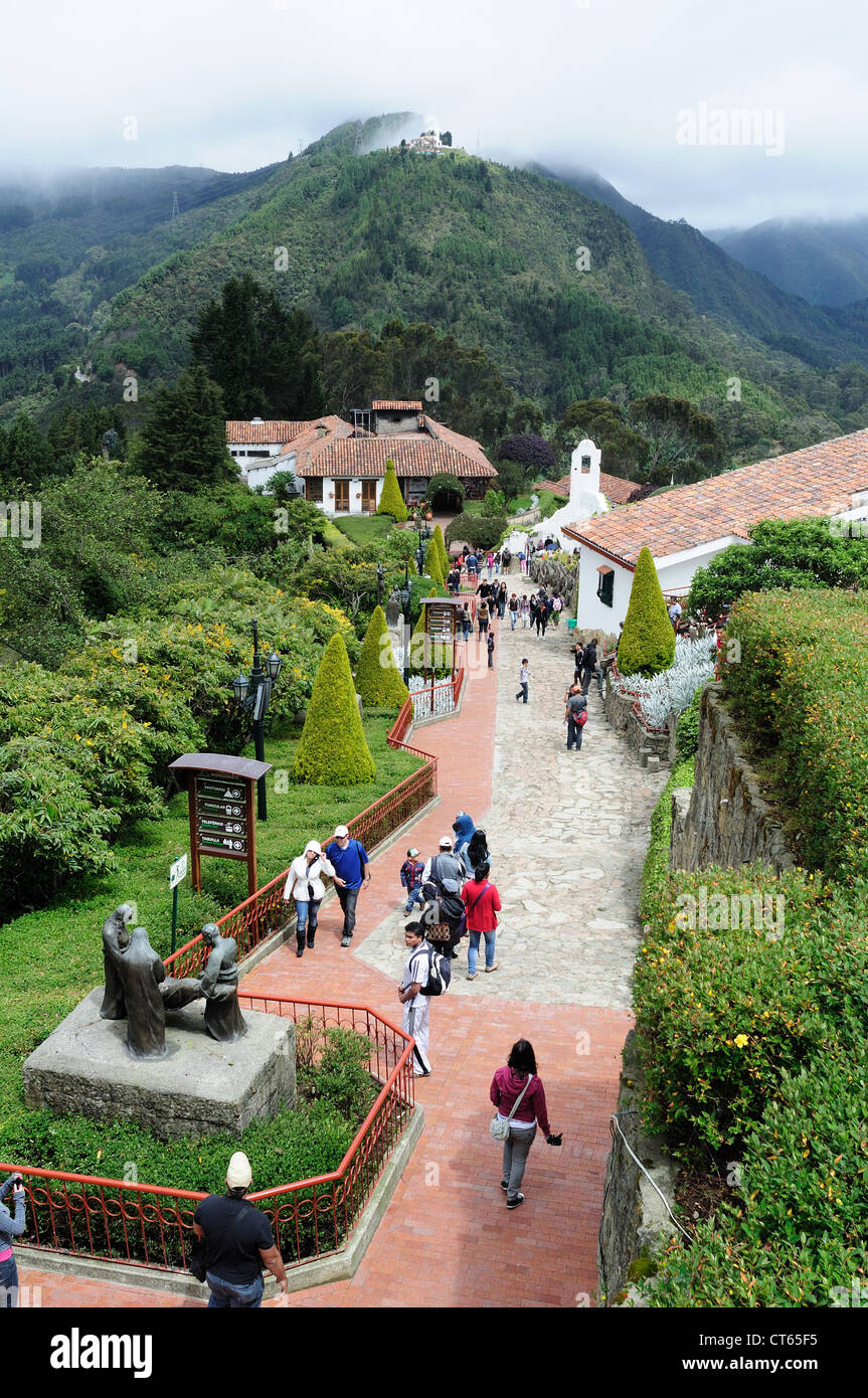 ' Cerro de Monserrate ' ( 3152 m) in BOGOTA. Department of Cundimarca. COLOMBIA Stock Photo