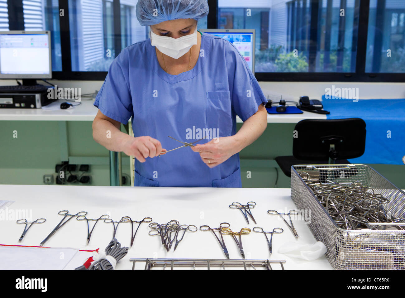 STERILIZATION OF MED. EQUIPMENT Stock Photo Alamy