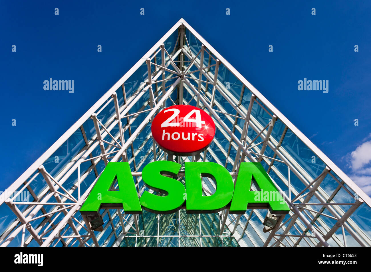 Entrance to Asda Supermarket Store, Lower Earley, Reading, Berkshire, England, UK Stock Photo