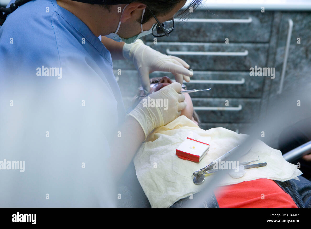 DENTAL CARE FOR ELDERLY PERSON Stock Photo Alamy