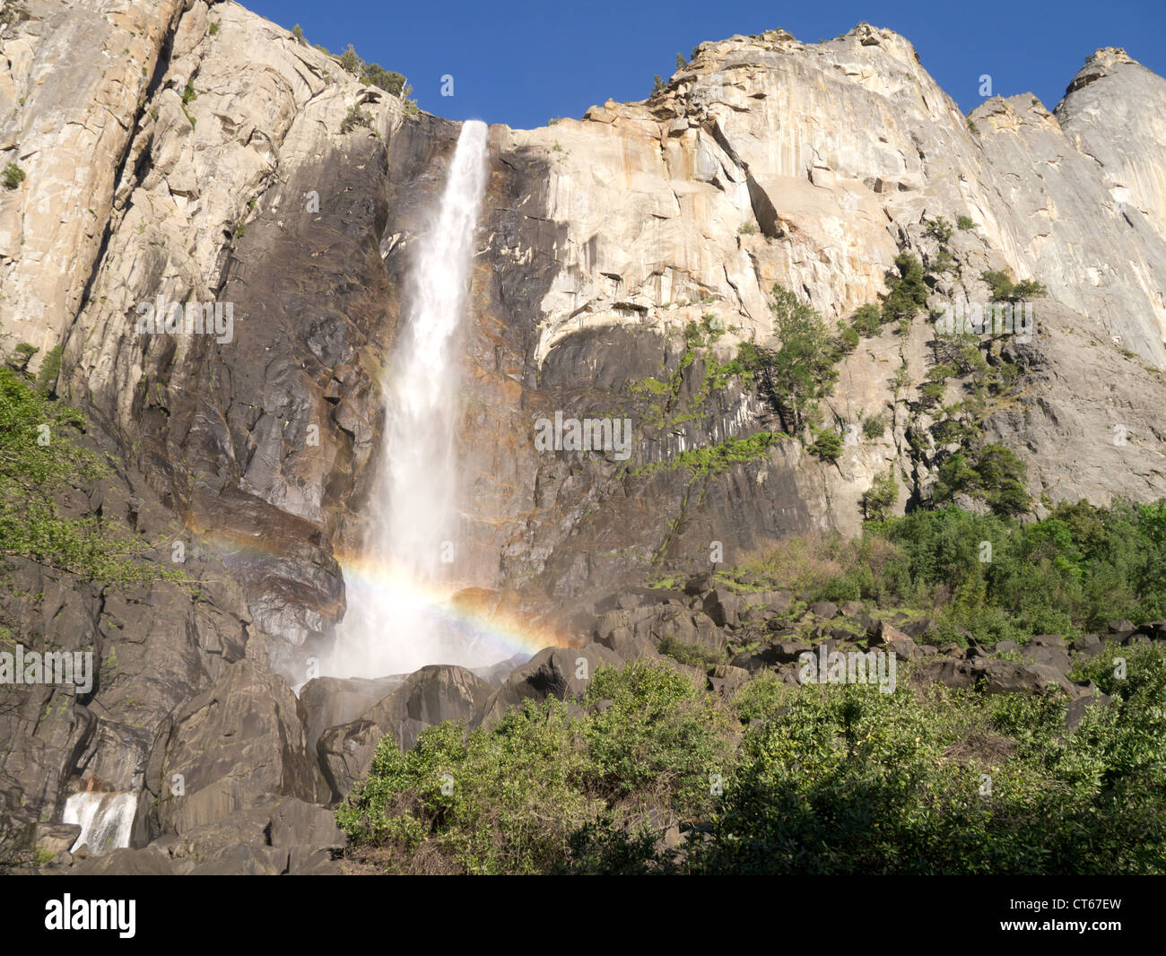 Bridal Veil Falls In Yosemite National Park California Stock Photo Alamy