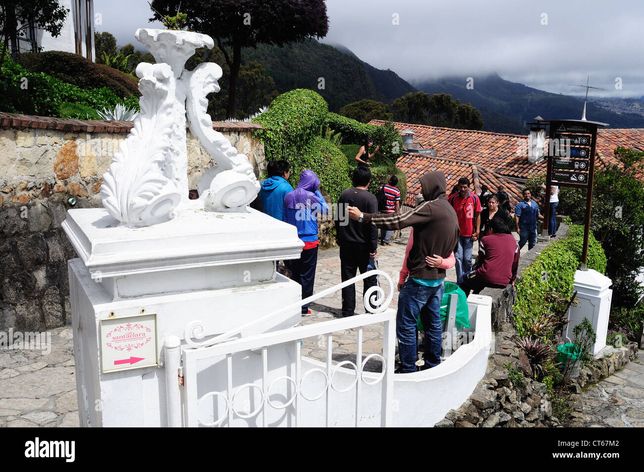 ' Cerro de Monserrate ' ( 3152 m) in BOGOTA. Department of Cundimarca. COLOMBIA Stock Photo