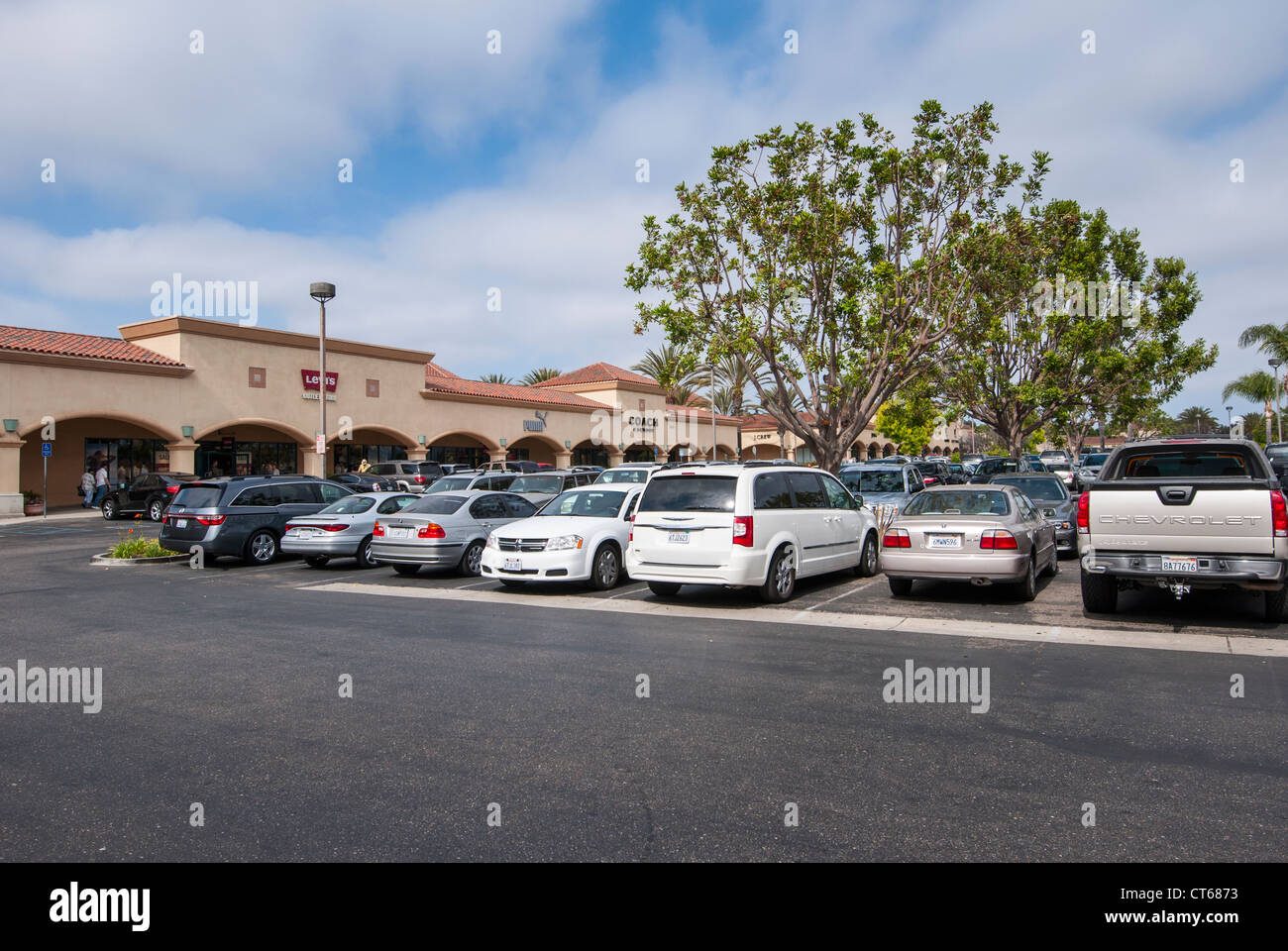Stores at the Camarillo Premium Outlets. Stock Photo