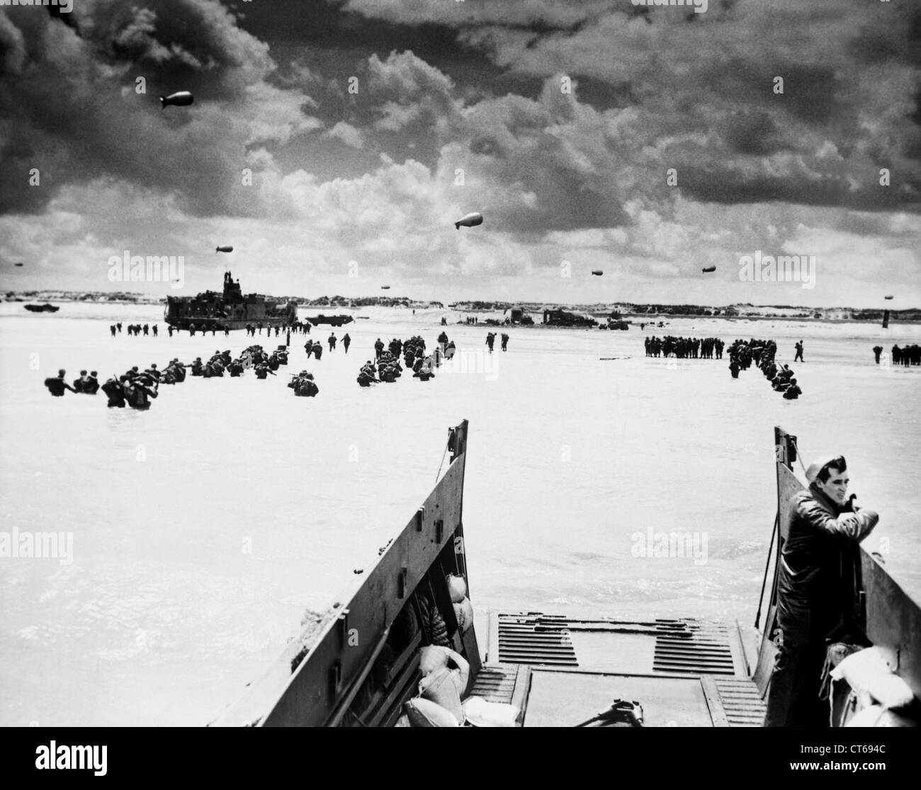 Normandy beaches, D-Day, World War Two Stock Photo
