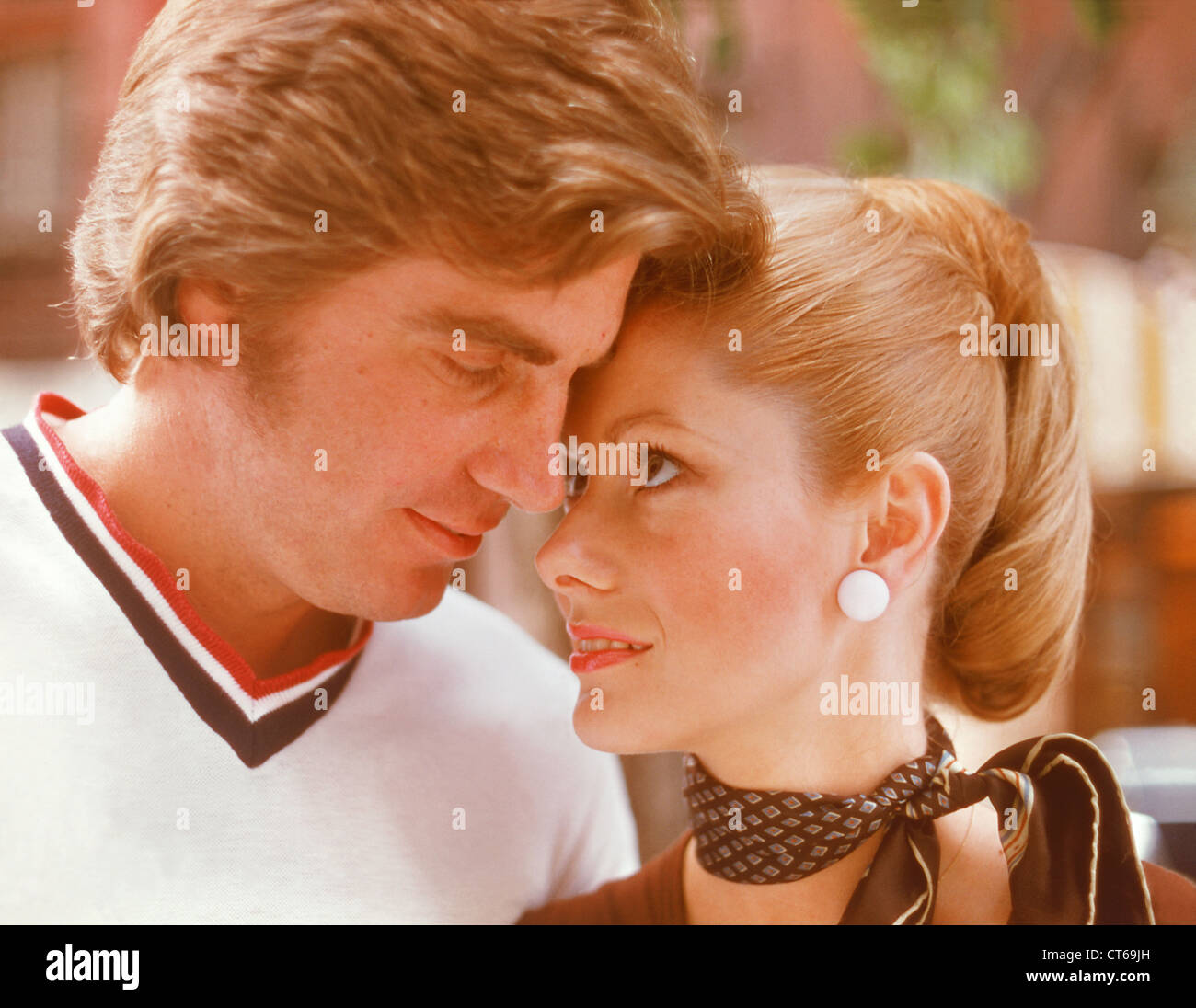 Vintage portrait of couple Stock Photo