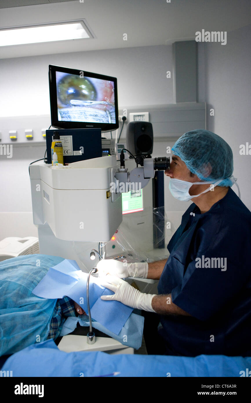 Lady laser eye surgery hires stock photography and images Alamy