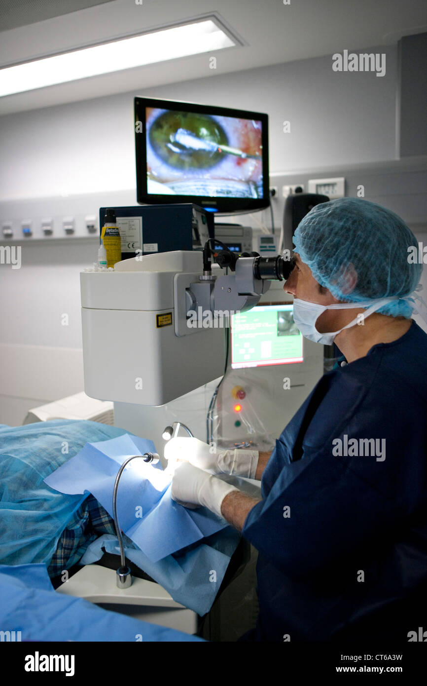 EYE LASER SURGERY Stock Photo Alamy