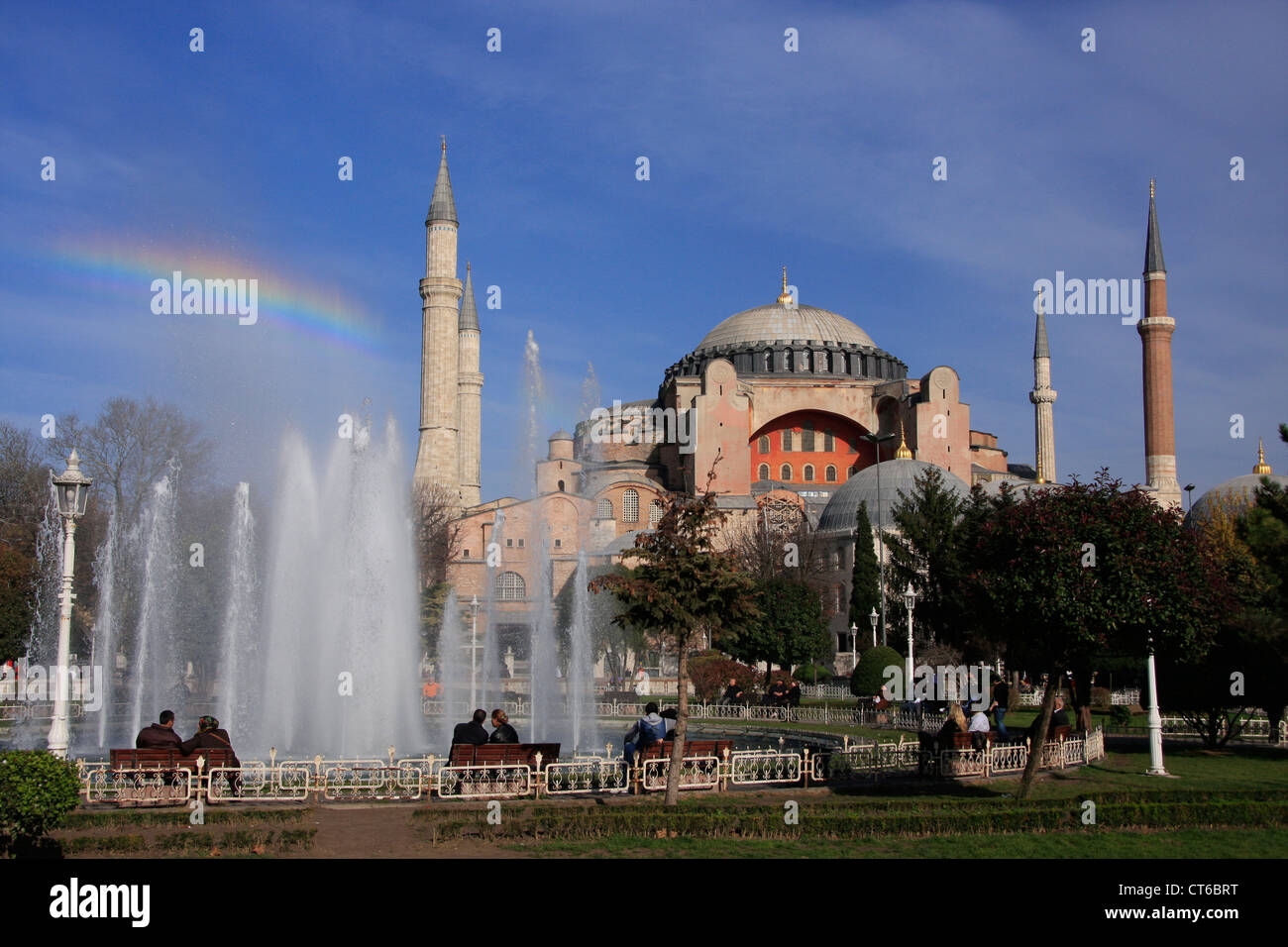 Hagia Sophia and Sultanahmet square, Istanbul, Turkey Stock Photo - Alamy