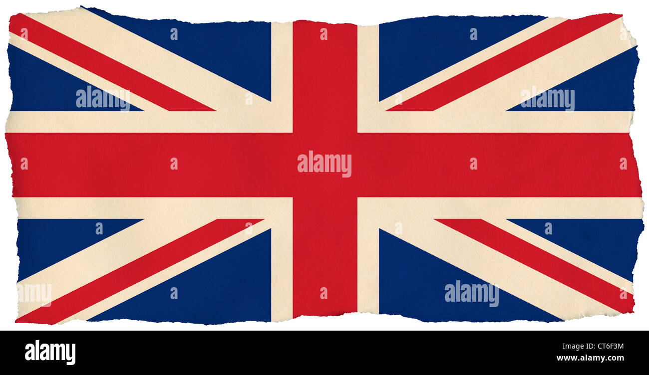 Union Jack Powerpoint Ripped Paper British Union Jack flag on old torn isolated paper Stock Photo - Alamy