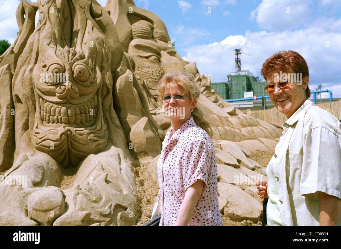 Sand sculpture, from the Walt Disney movie Maleficent, sand sculpture  festival Frozen Summer Sun, Oostende, West Flanders Stock Photo - Alamy