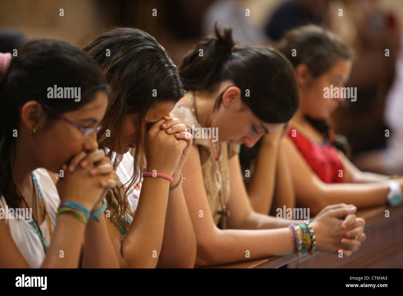 Mass at World Youth Day Stock Photo