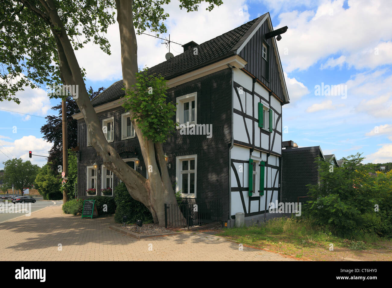Historische Gaststaette Zum Treppchen in DortmundHoerde, Ruhrgebiet, NordrheinWestfalen Stock Historische Gaststaette Zum Treppchen in DortmundHoerde, Ruhrgebiet, NordrheinWestfalen Stock