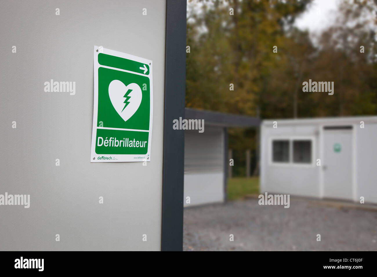 AUTOMATED EXTERNAL DEFIBRILLATOR Stock Photo