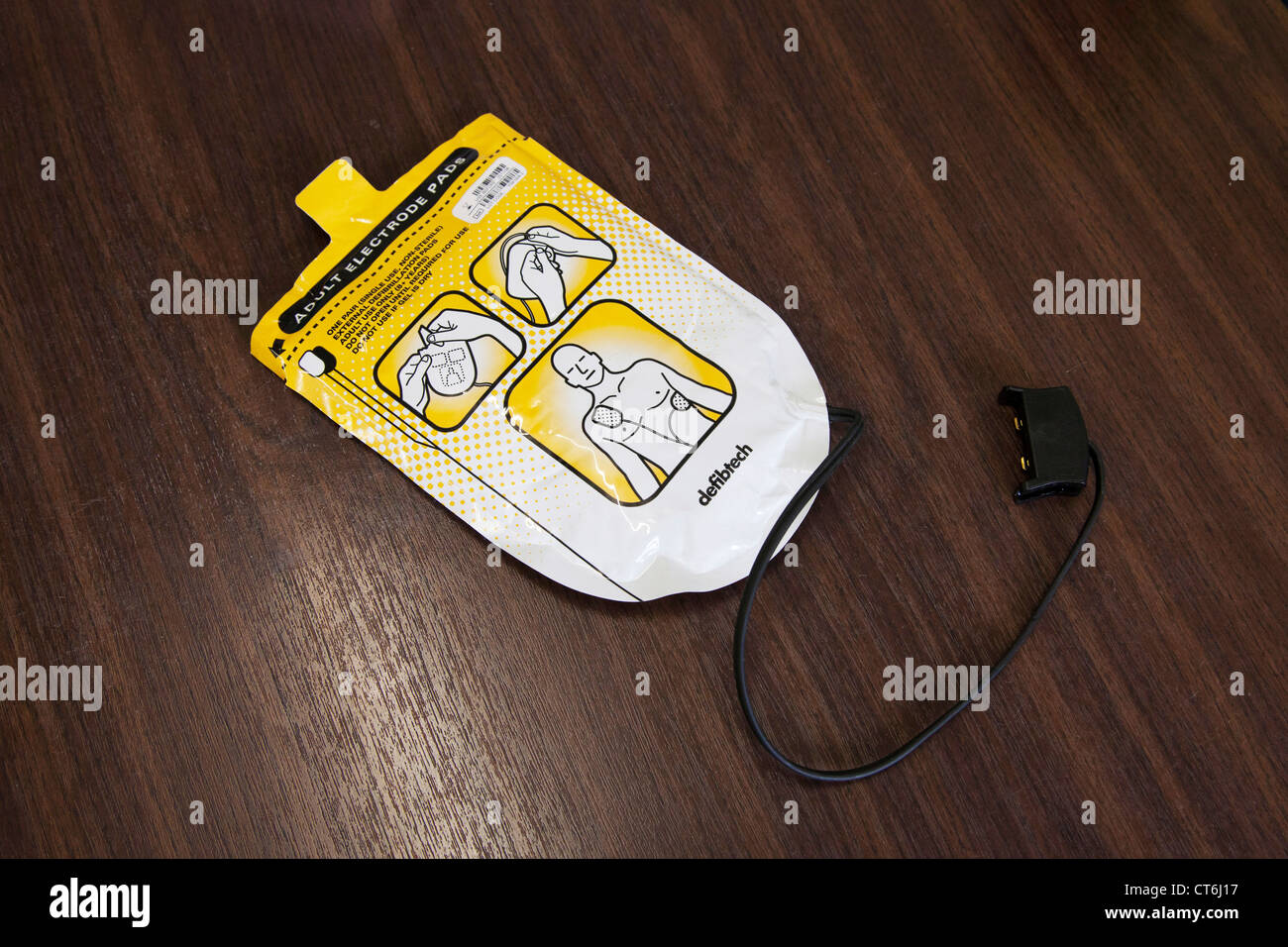 AUTOMATED EXTERNAL DEFIBRILLATOR Stock Photo