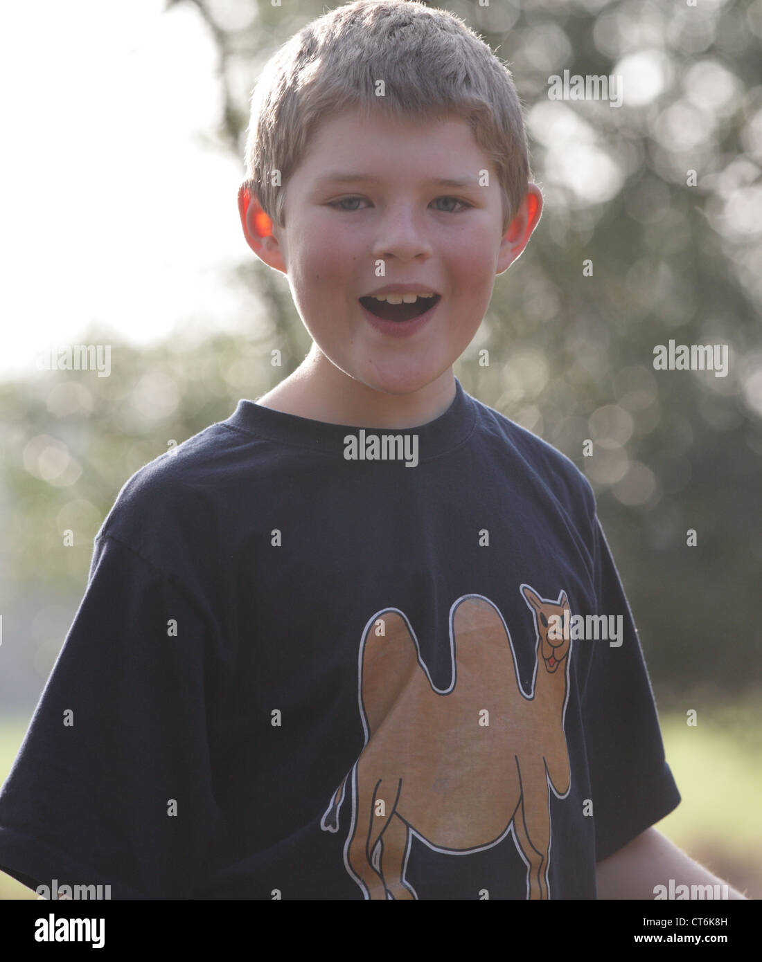 Family photoshoots in the great outdoors. A young family enjoy a day out in the Forest of Dean Stock Photo