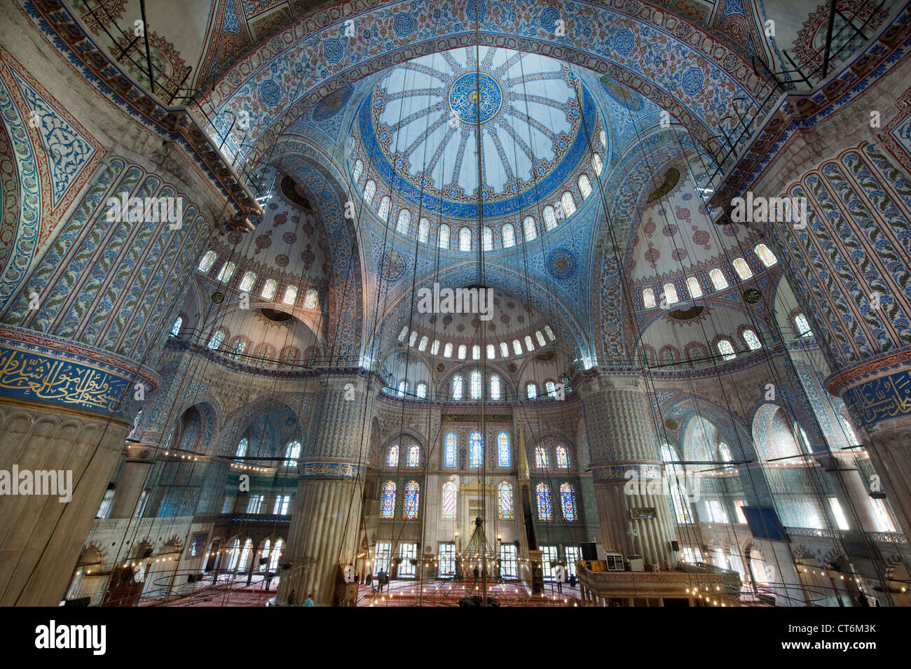 Türkei, Istanbul, Sultanahmet, Sultan-Ahmet-Camii, genannt die Blaue Moschee. Stock Photo