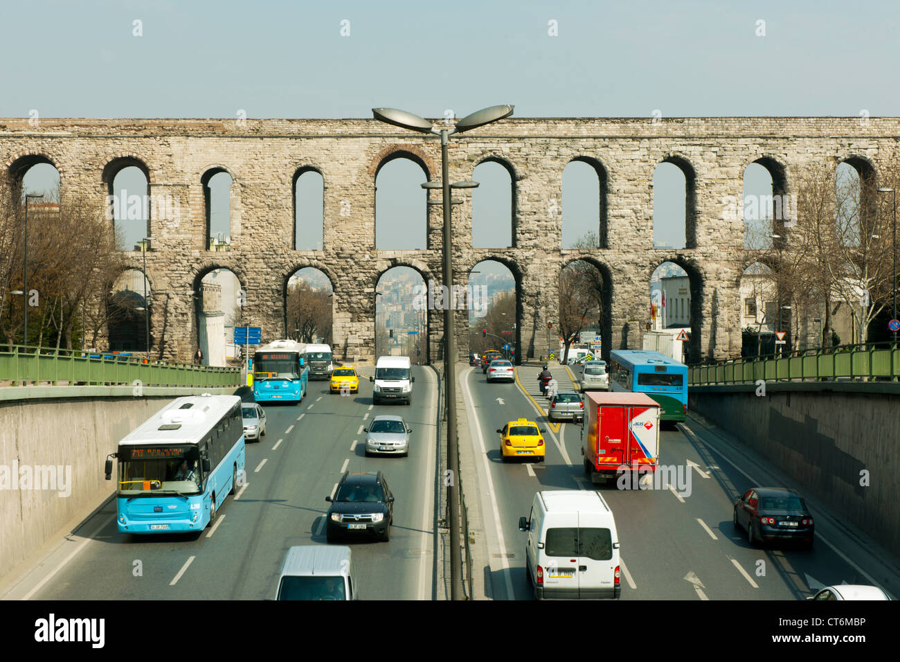 Istanbul, Valens-Aquädukt Stock Photo