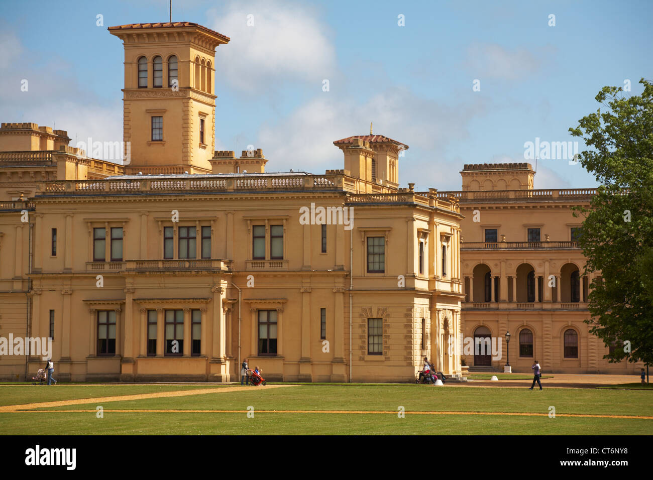 Osborne House, a former royal residence, at East Cowes, Isle of Wight
