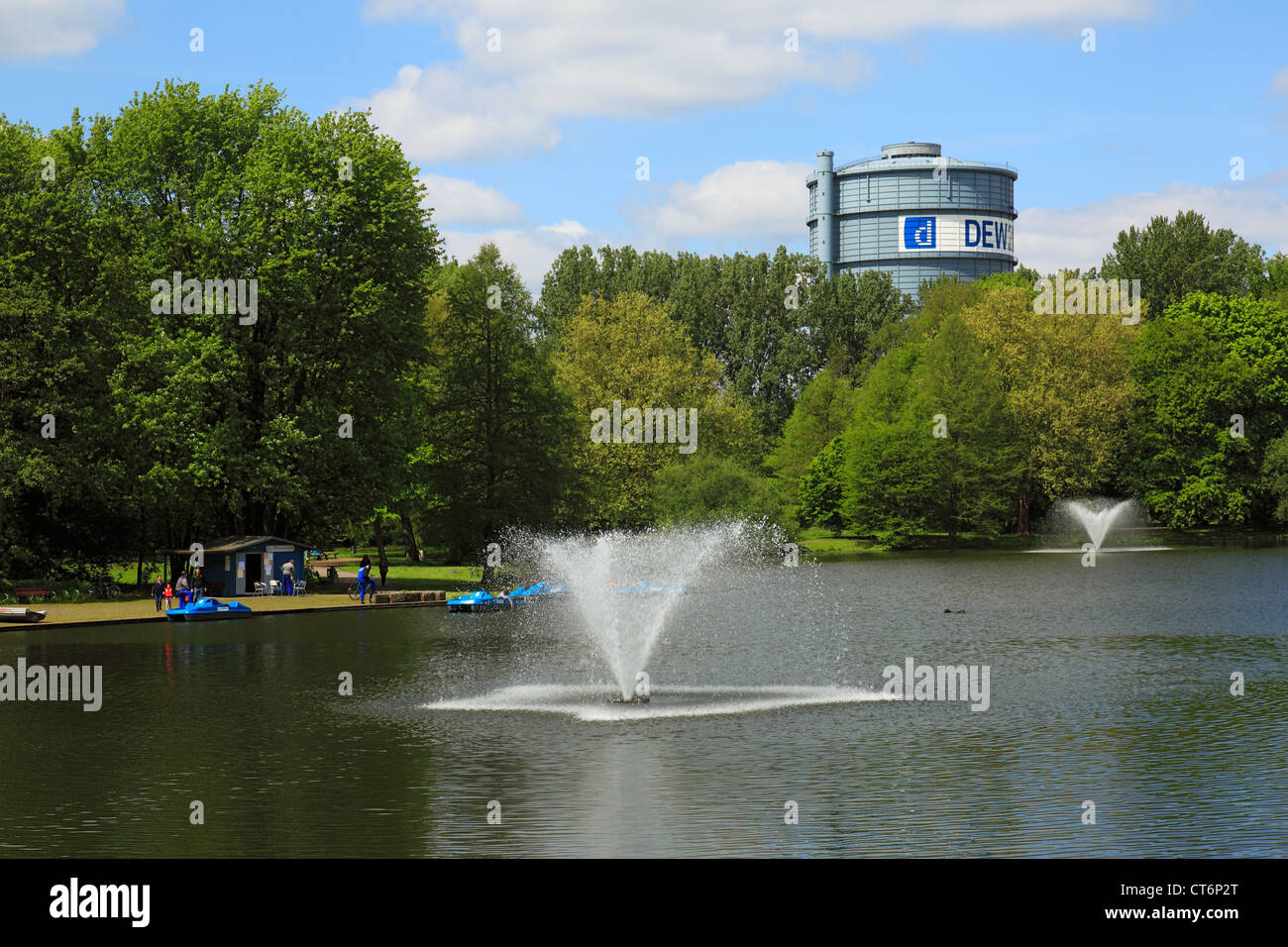 Fredenbaumpark in Dortmund, Ruhrgebiet, Nordrhein-Westfalen, Freizeitanlage, Freizeitpark Stock Photo