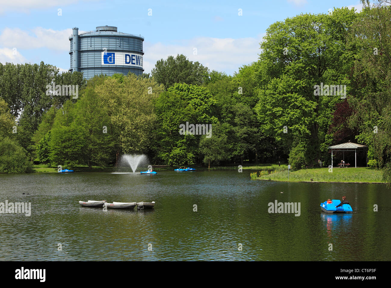 Fredenbaumpark in Dortmund, Ruhrgebiet, Nordrhein-Westfalen, Freizeitanlage, Freizeitpark Stock Photo
