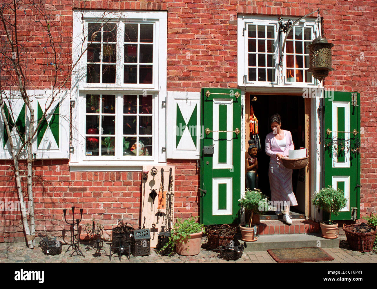 Potsdam, a business district in the Indian language Holla Stock Photo