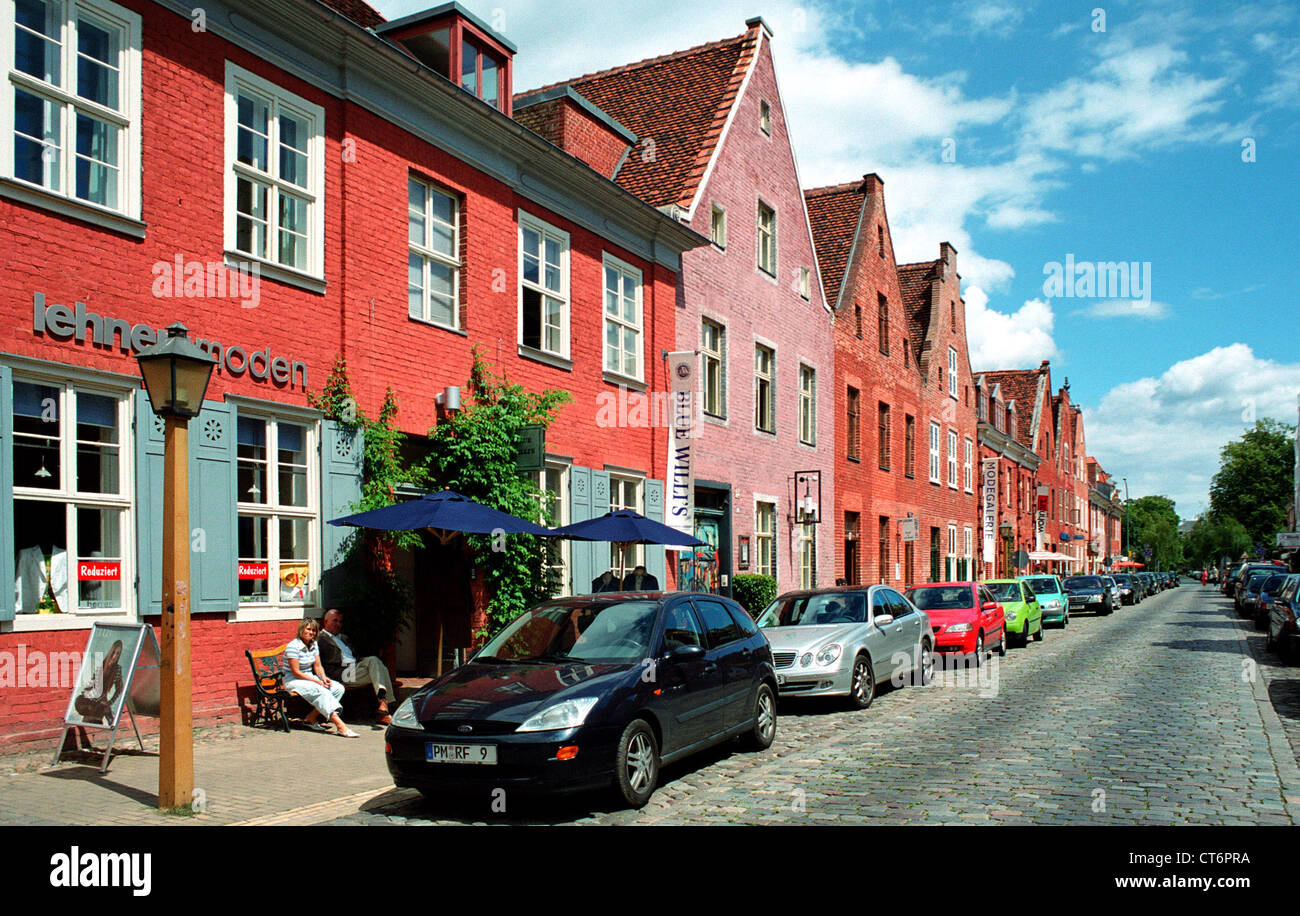 Potsdam, street scene in HollaIndian district Stock Photo Alamy