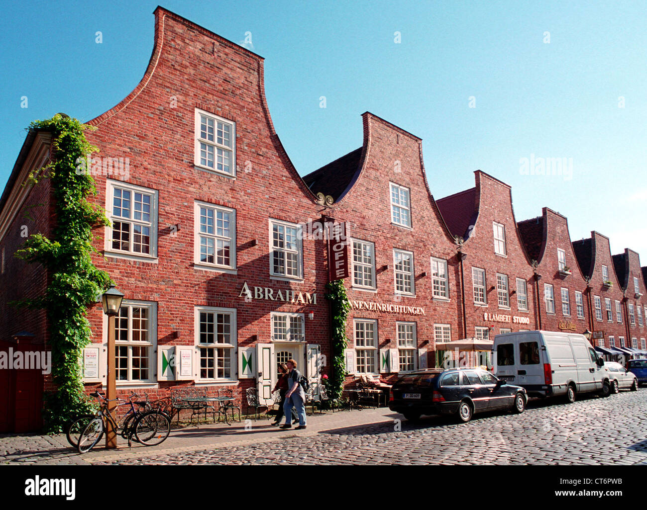 Potsdam, street scene in HollaIndian district Stock Photo Alamy