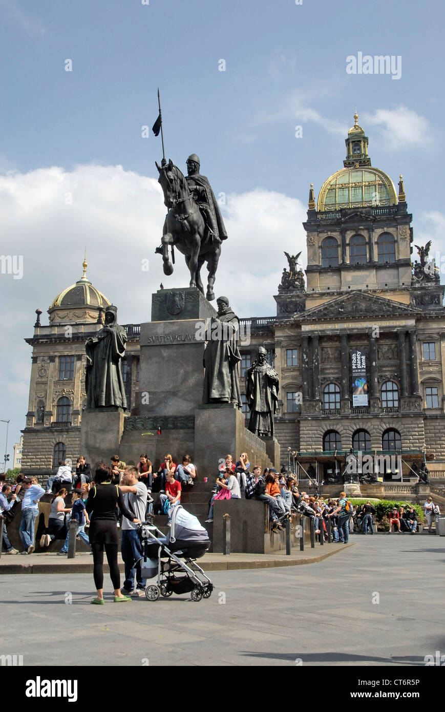 Statue of Good King Wenceslas on Wenceslas Square, also known in Czech