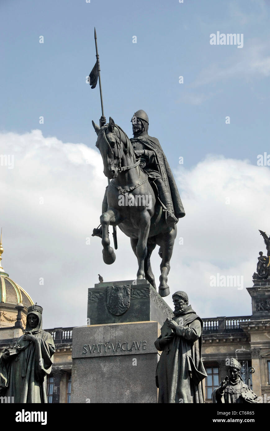 Statue of Good King Wenceslas on Wenceslas Square, also known in Czech